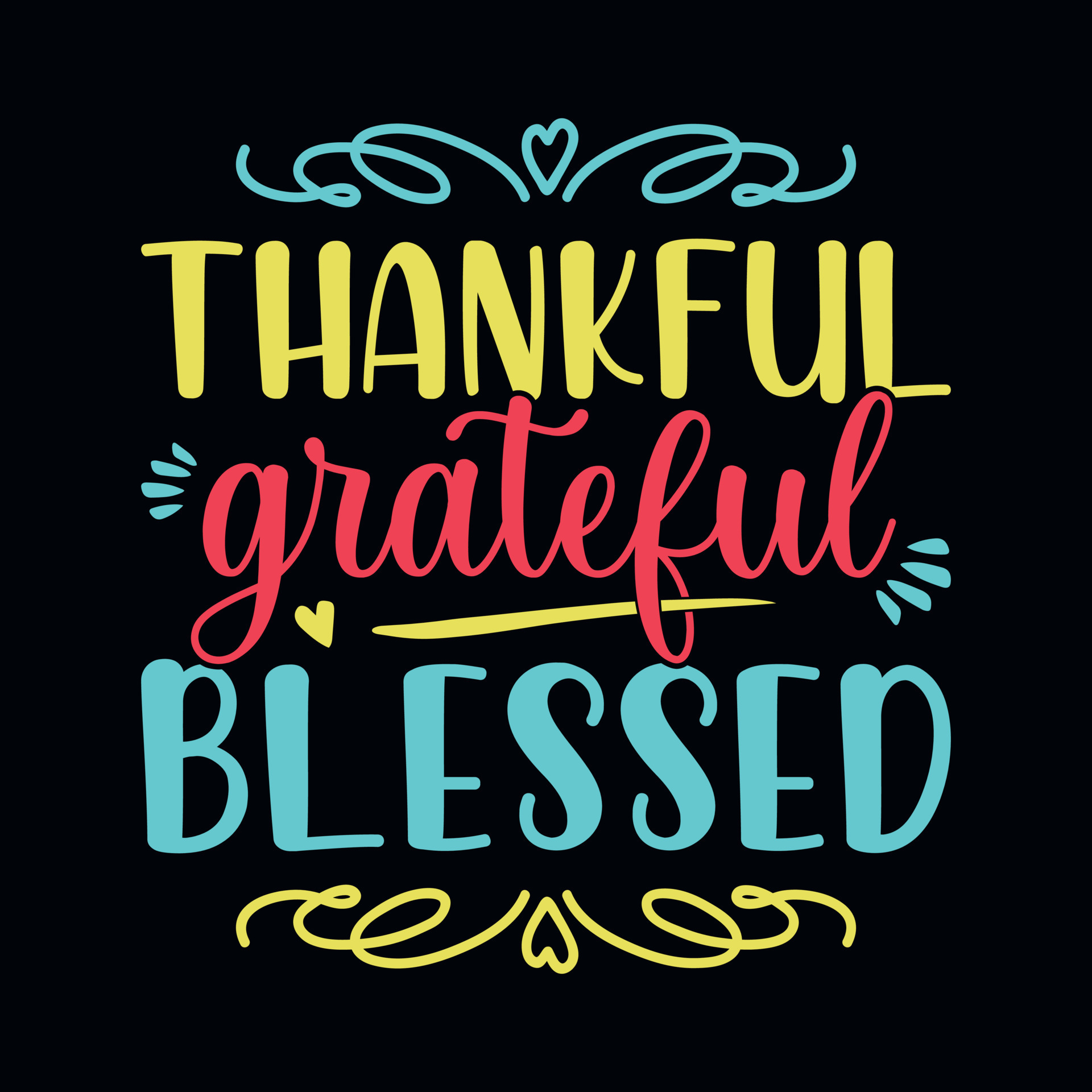 Thankful Grateful Blessed Thanksgiving Quotes Typographic Design thankful-grateful-blessed-thanksgiving-quotes-typographic-design