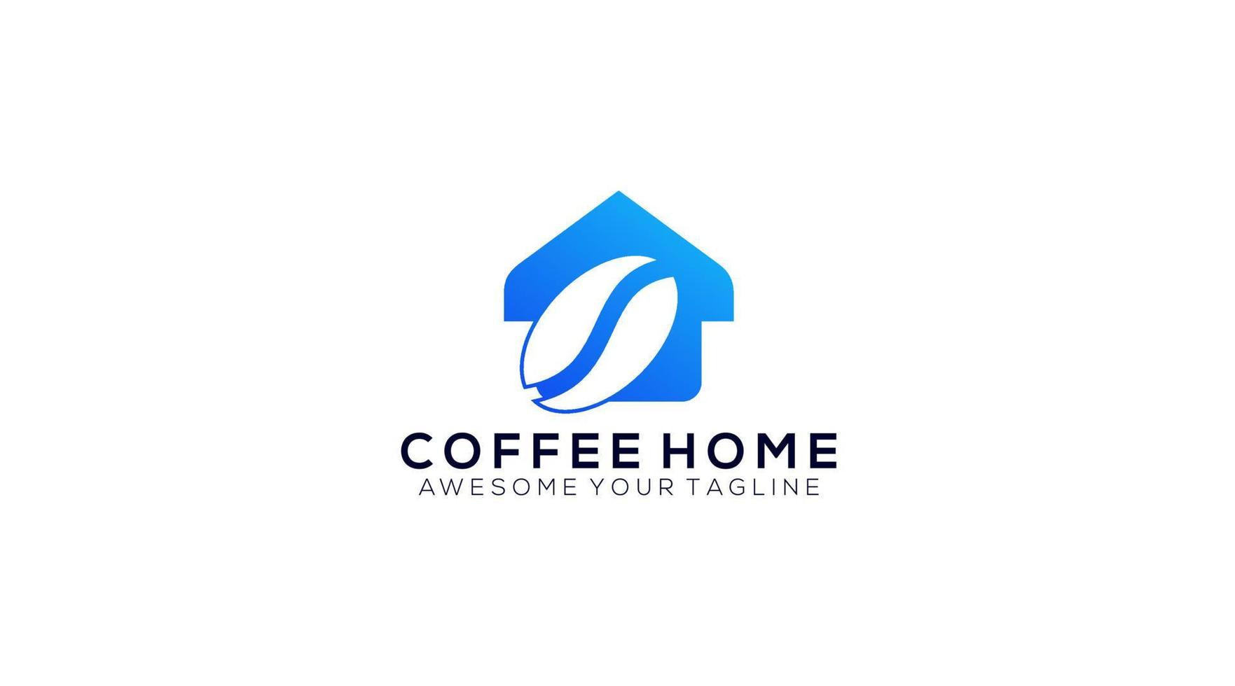 Coffee Home Logo Design vector Template