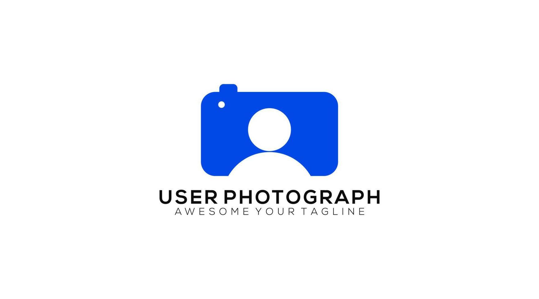 User photograph logo design Vector illustration.