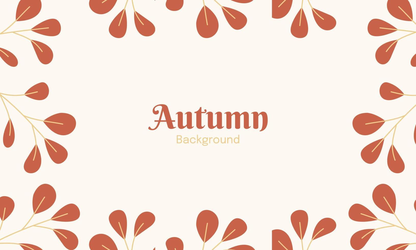 fondo de otoño con hojas. fondo de otoño con hojas. fondo de otoño con texto de espacio de copia vector