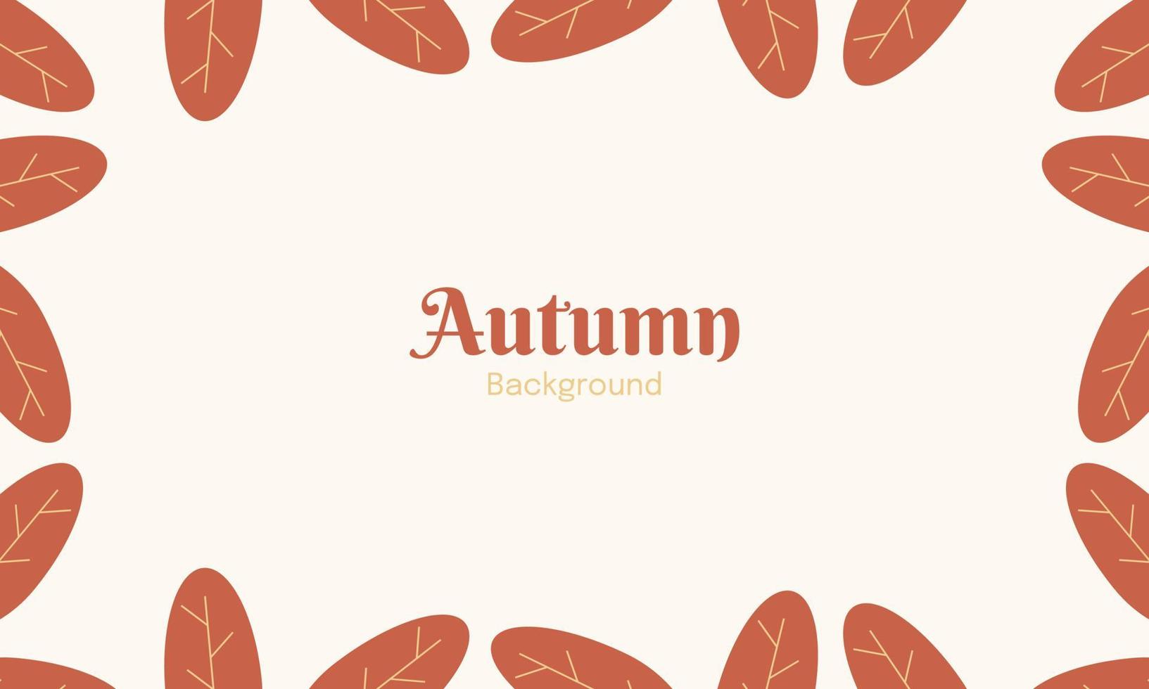 fondo de otoño con hojas. fondo de otoño con hojas. fondo de otoño con texto de espacio de copia vector