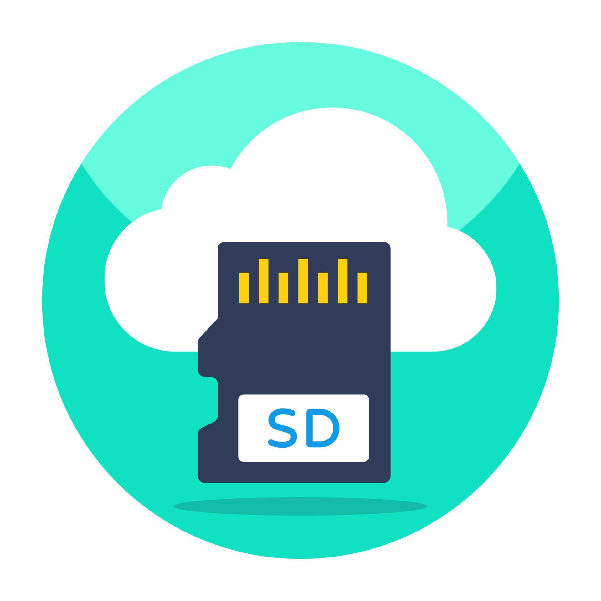 Perfect design icon of cloud memory card 13407204 Vector Art at Vecteezy
