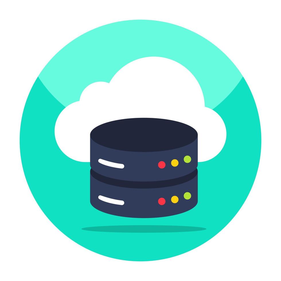 Modern design icon of cloud server vector