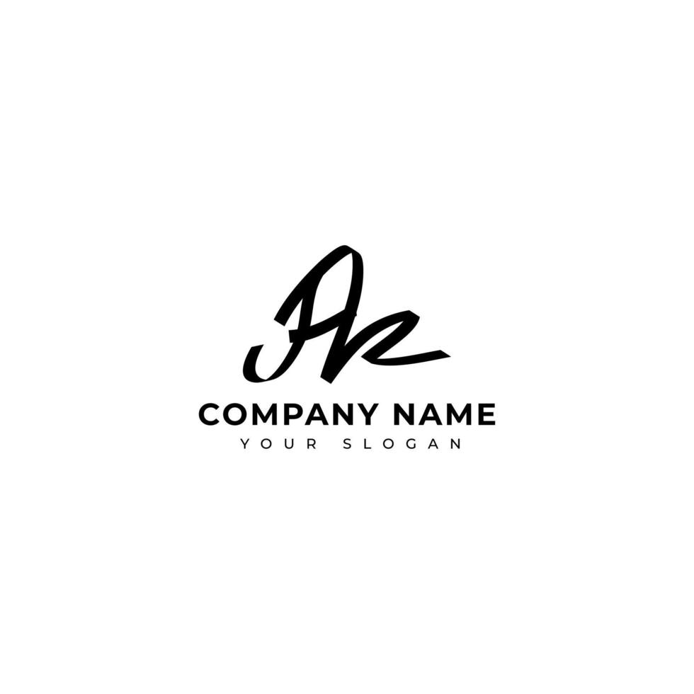 Az Initial signature logo vector design