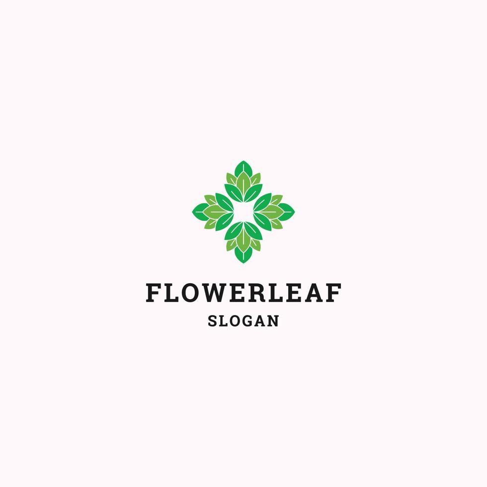 Flower leaf logo icon design template vector illustration 13407653 Vector Art at Vecteezy