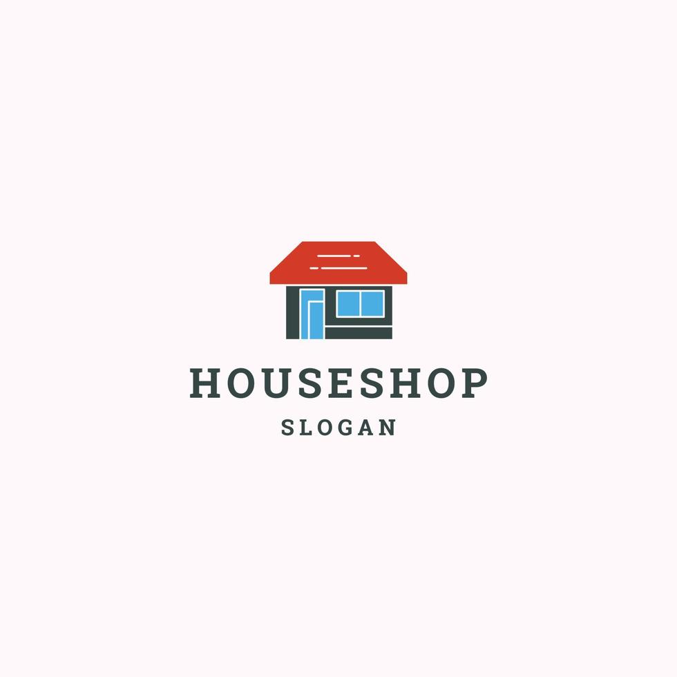 House shop logo icon design template vector illustration