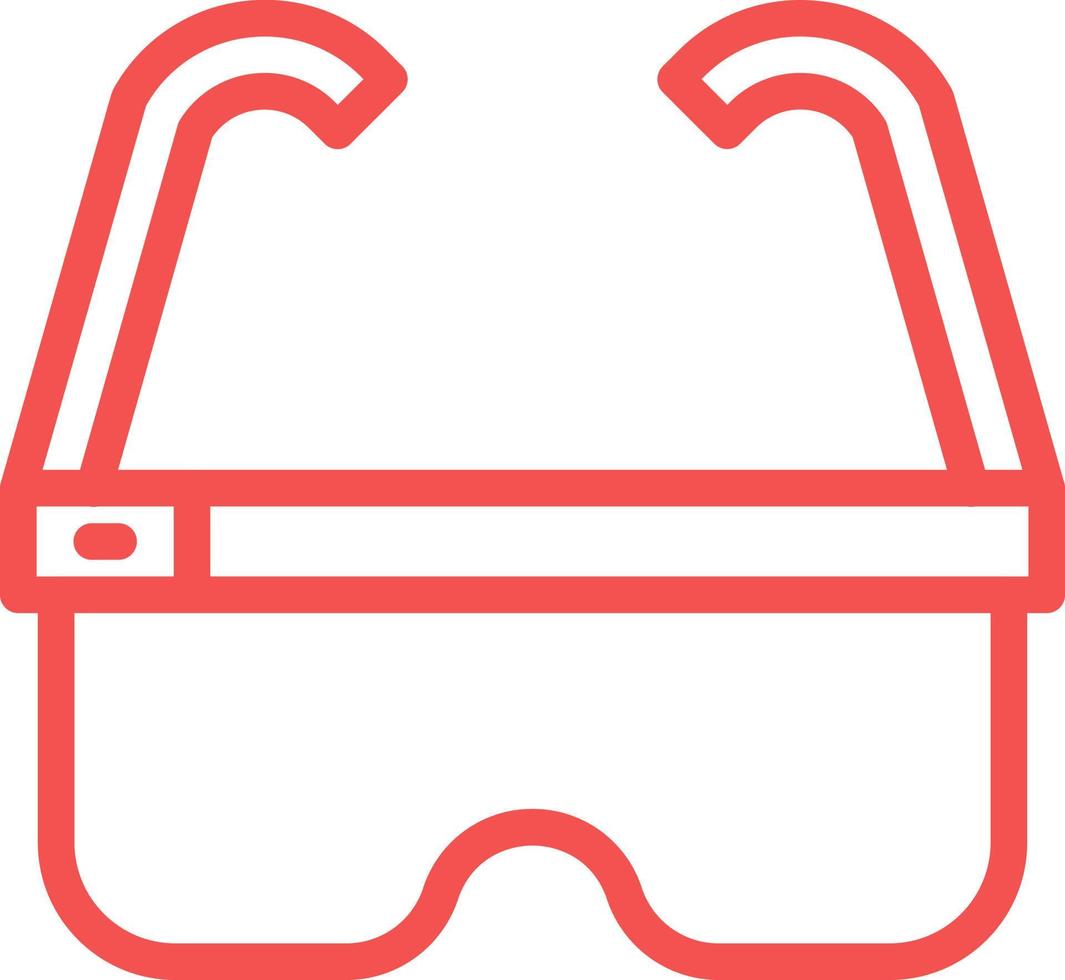 estilo de icono de gafas inteligentes vector