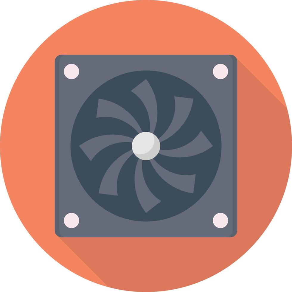 ilustración de vector de ventilador en un fondo. símbolos de calidad premium. iconos vectoriales para concepto y diseño gráfico.