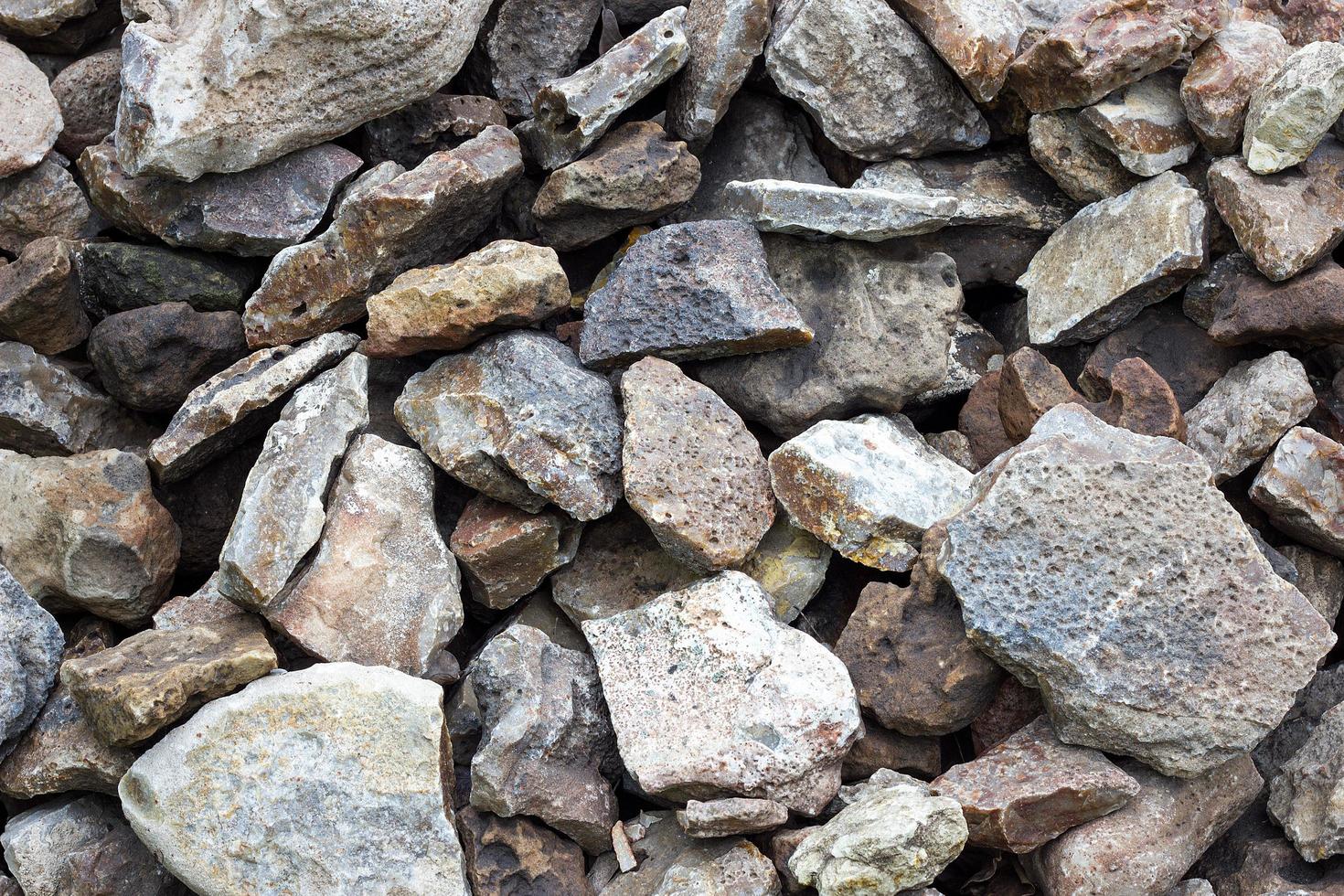 texture of cobblestone. Large stone. Mound of cobblestone photo