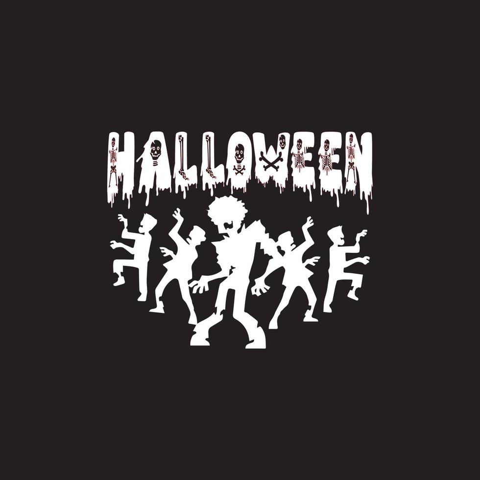 diseño de camiseta de halloween vector