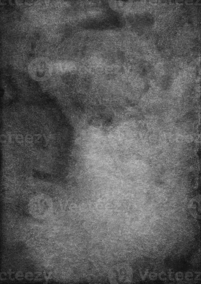 Watercolor old dark gray and white background texture with space for text. Grunge watercolour monochrome backdrop. Stains on paper photo