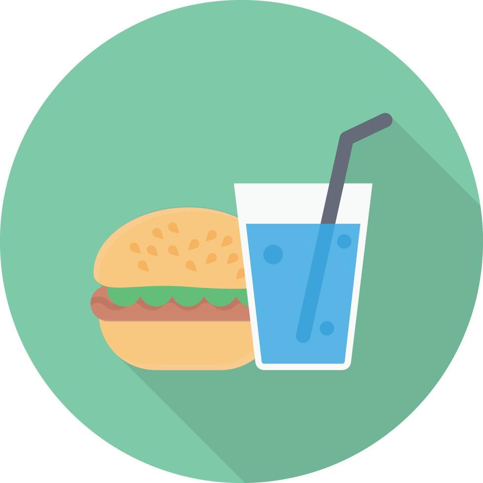 ilustración vectorial de comida rápida en un fondo. símbolos de calidad premium. iconos vectoriales para concepto y diseño gráfico. vector