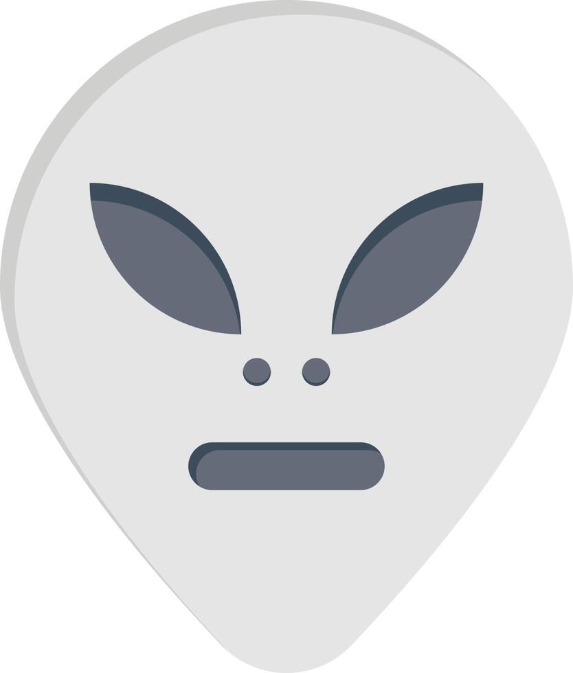 ilustración vectorial alienígena en un fondo. símbolos de calidad premium. iconos vectoriales para concepto y diseño gráfico. vector