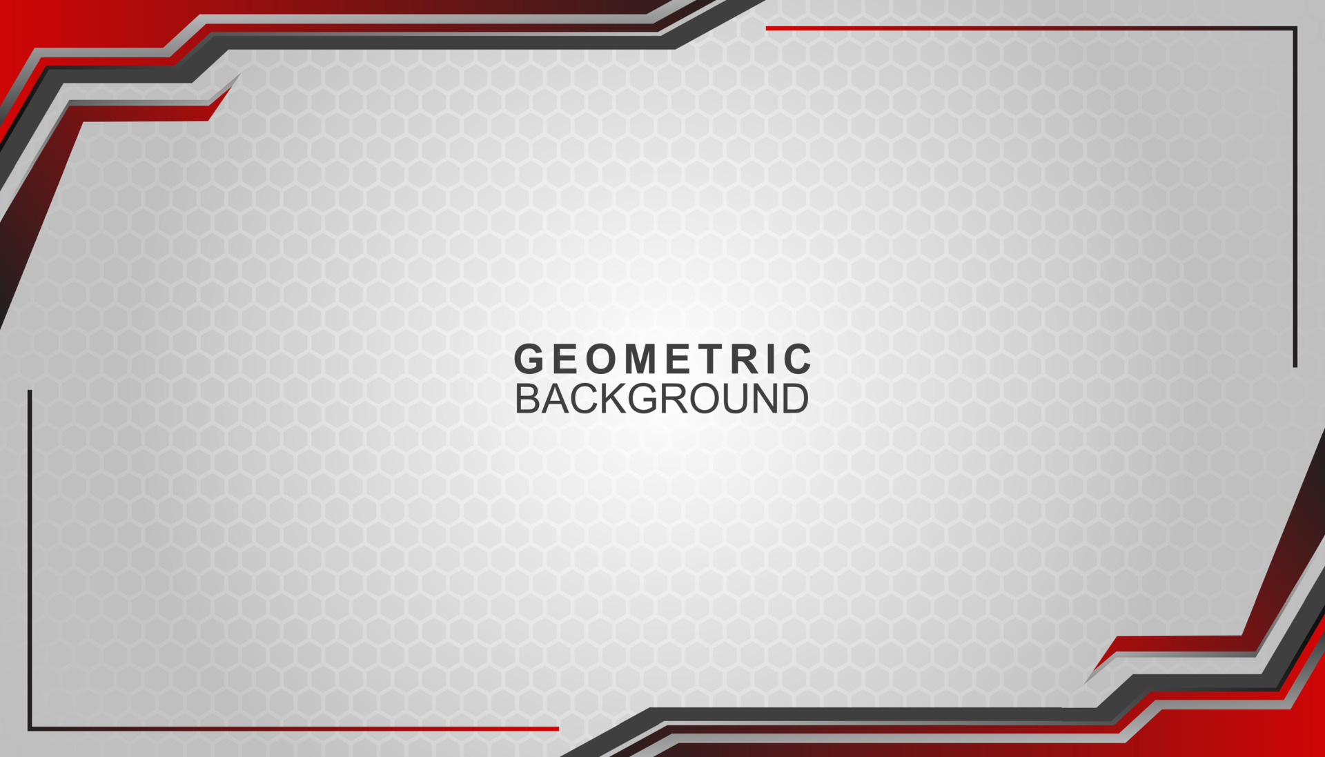 Red white and black colors futuristic geometric style background