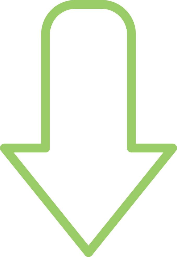 Down Arrow Icon Style vector