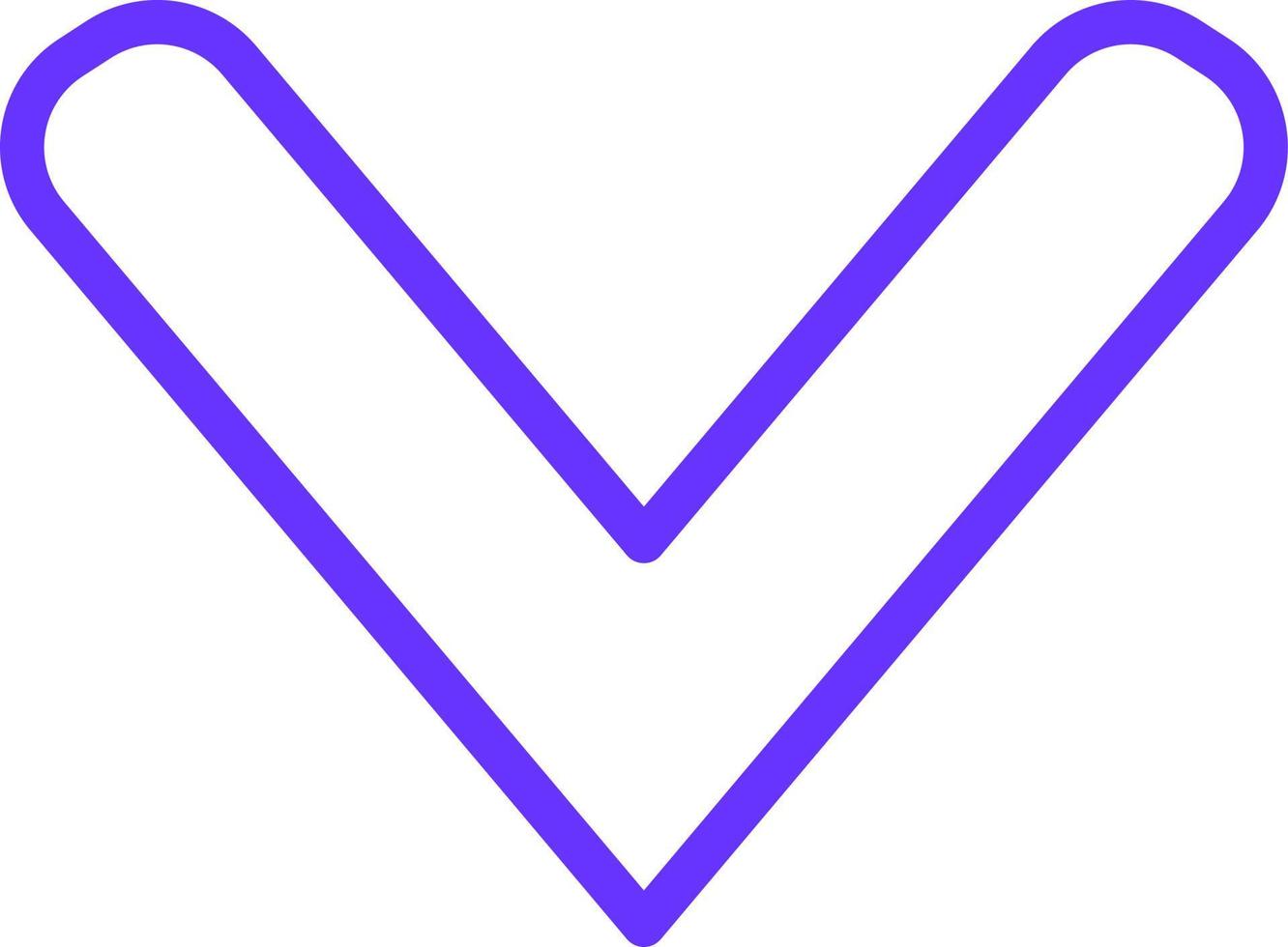 Down Chevron Icon Style vector