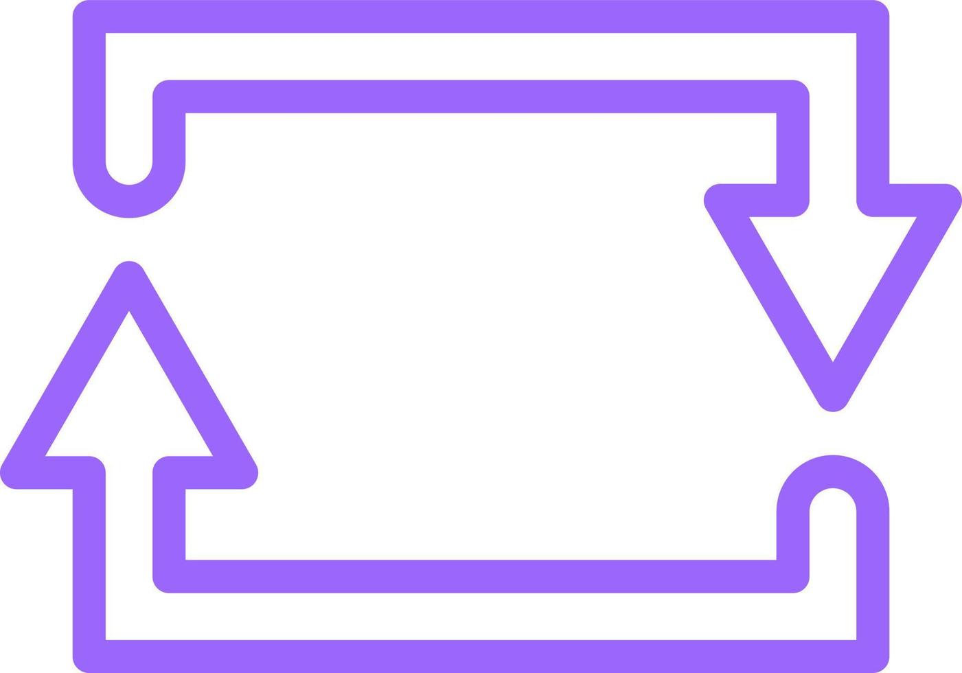 Rectangular Arrow Icon Style vector