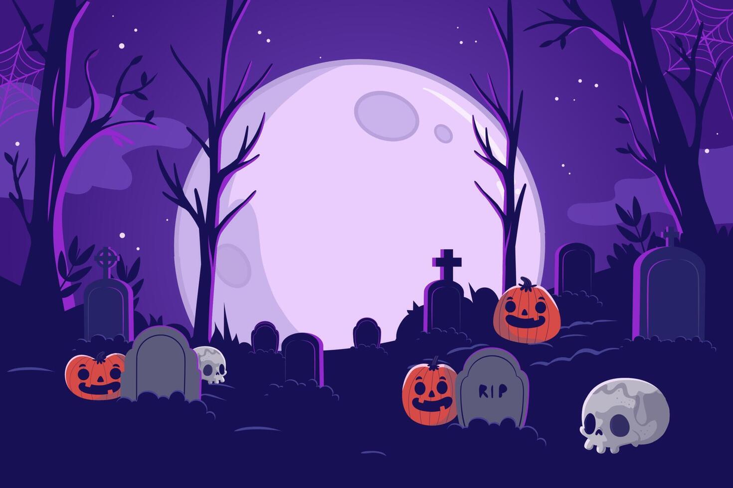 fondo de halloween plano dibujado a mano 13409080 Vector en Vecteezy