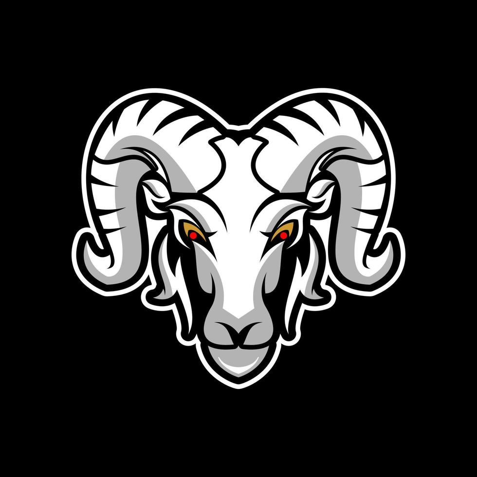 Ram head logo illustration 13409335 Vector Art at Vecteezy