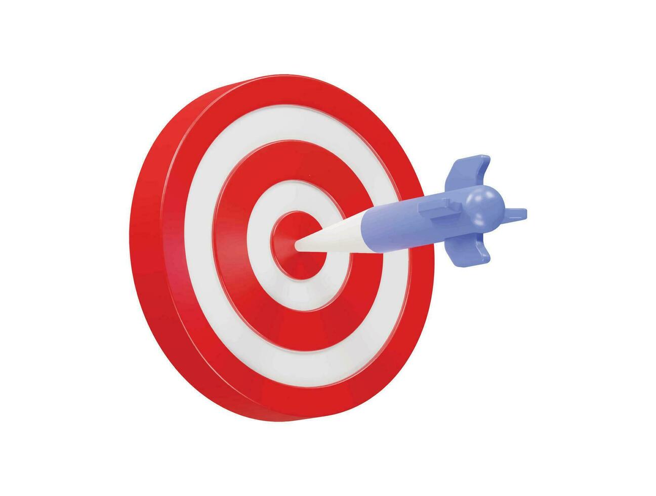 Target icon 3d render vector