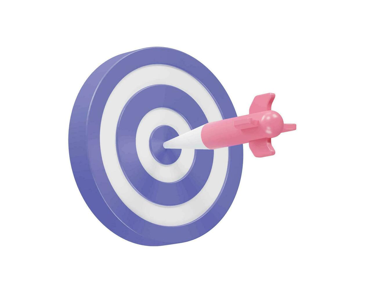 Target icon 3d render vector