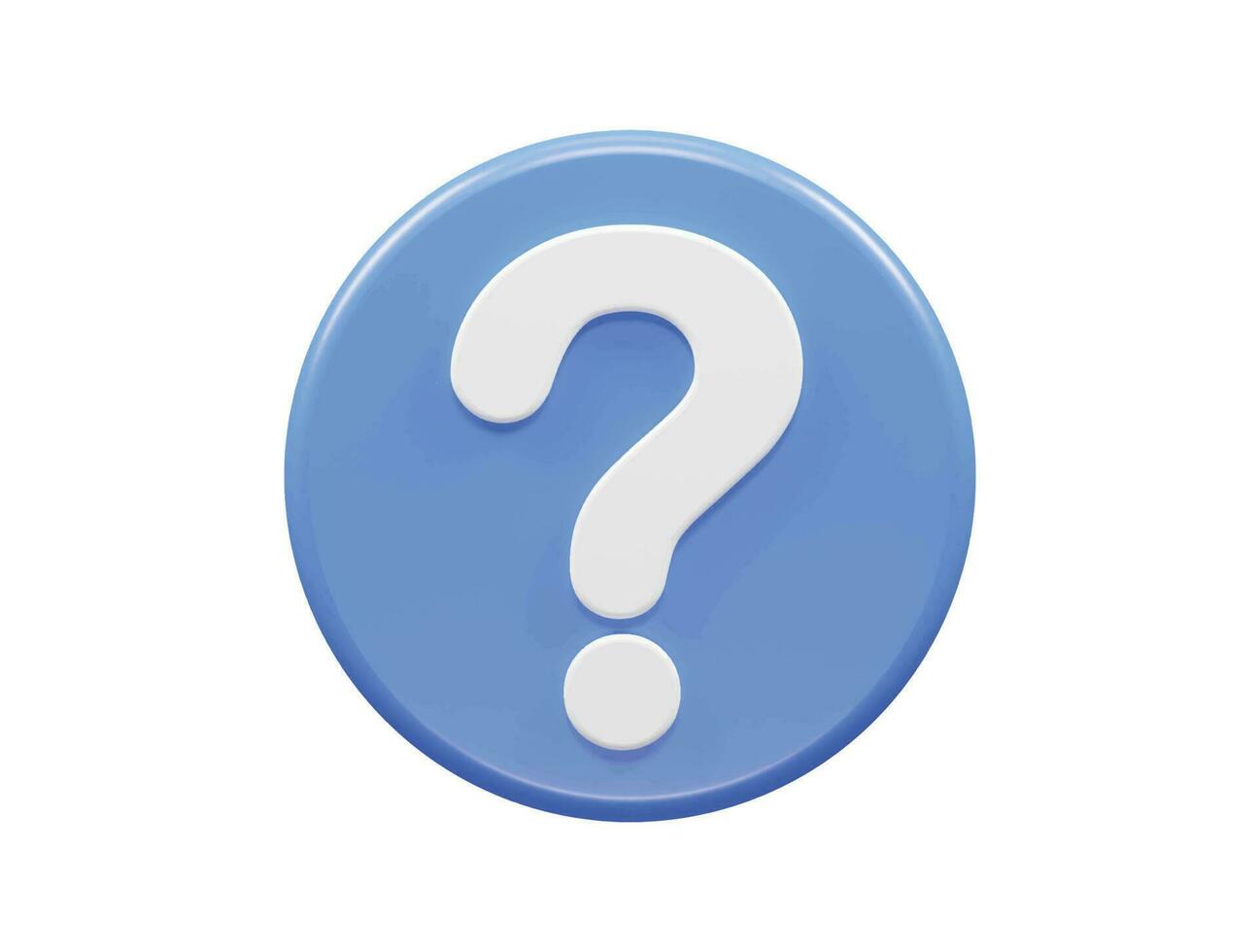 Question icon render vector