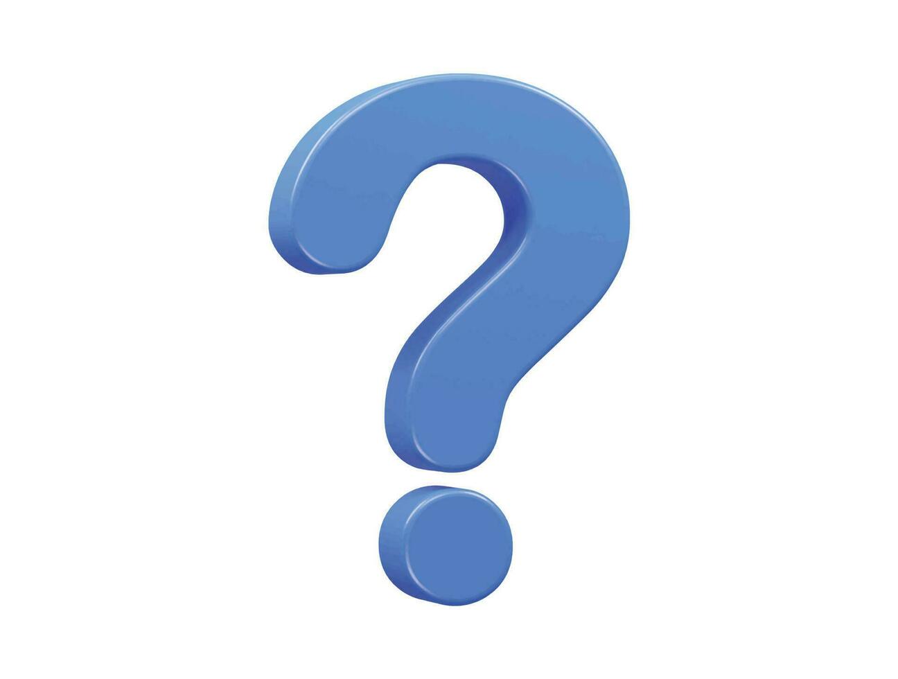 Question icon render vector