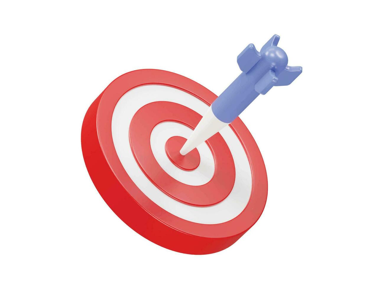 Target icon 3d render vector