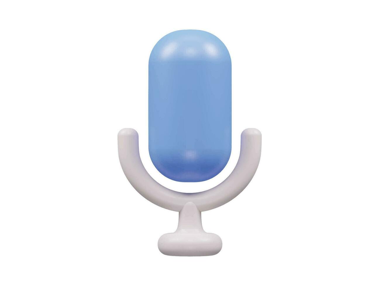 Voice icon 3d render vector