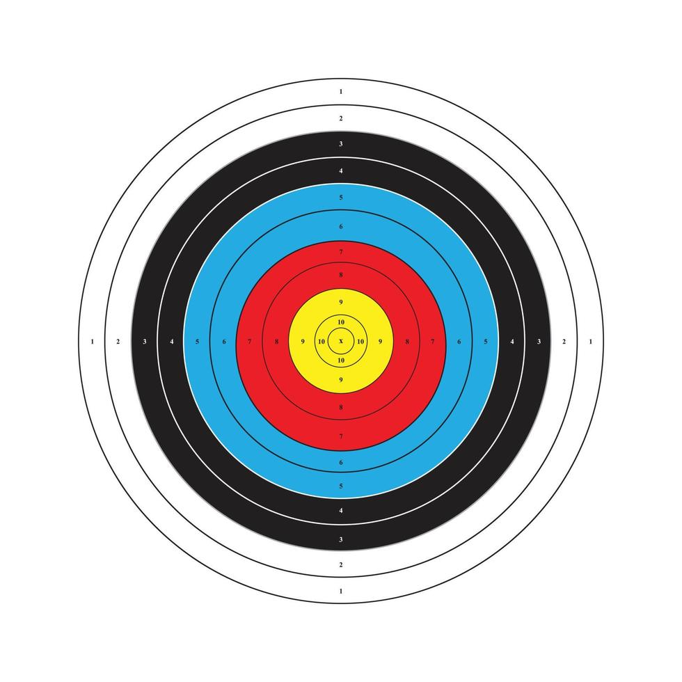 single target archery vector