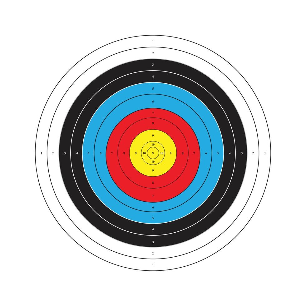 single target archery vector