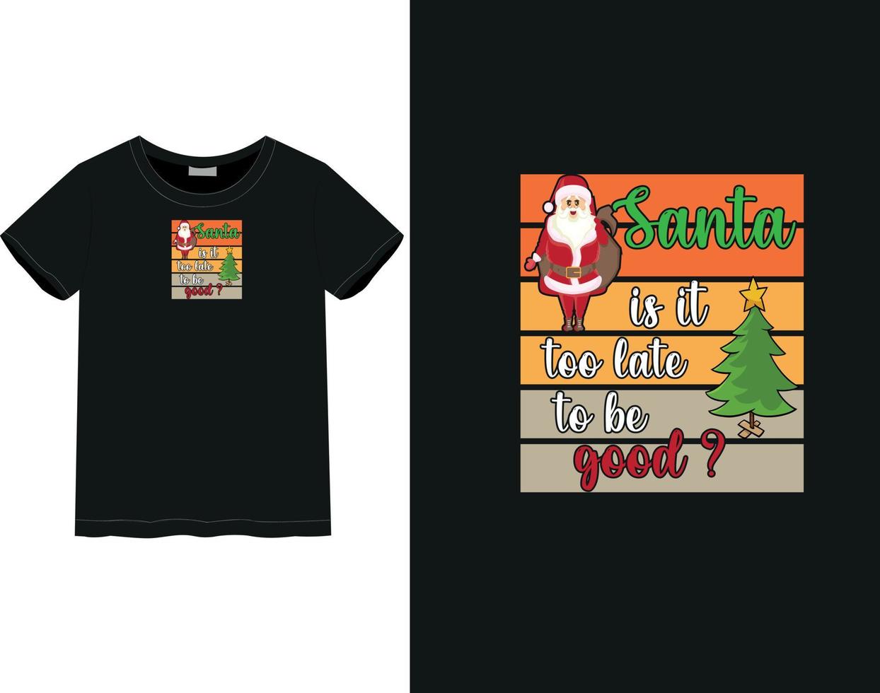 camiseta feliz navidad vector