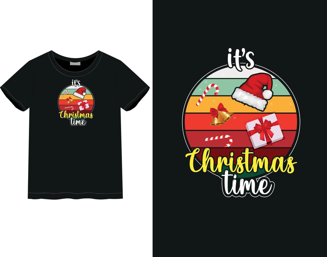 Merry Christmas Day t-shirt vector