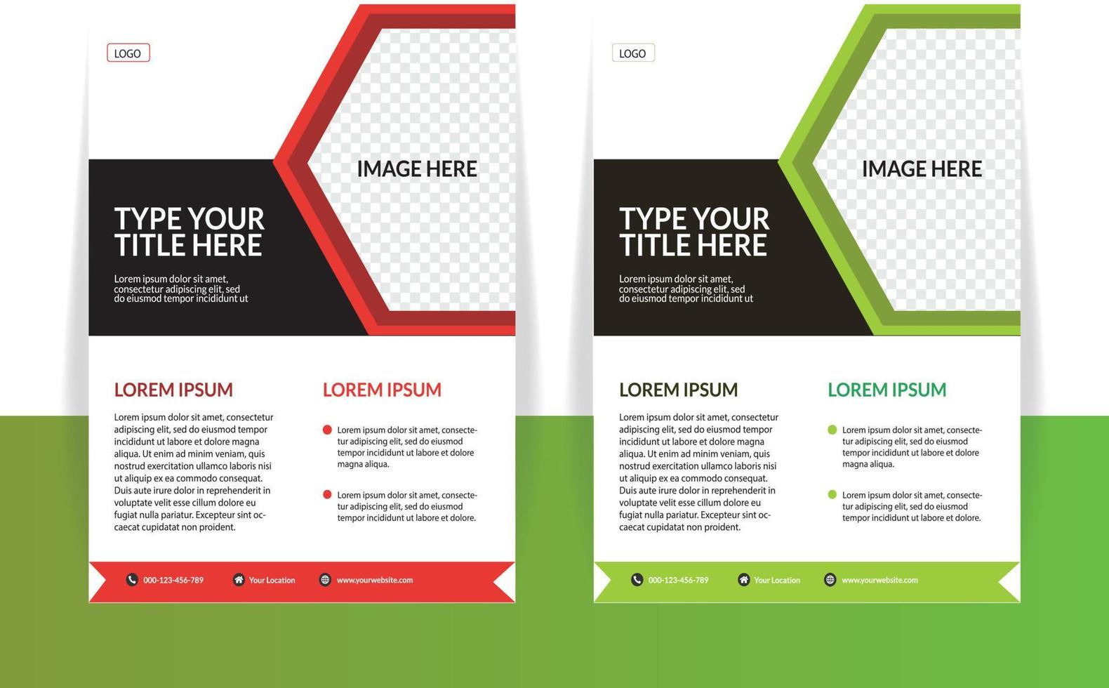 Business flyer design template vector