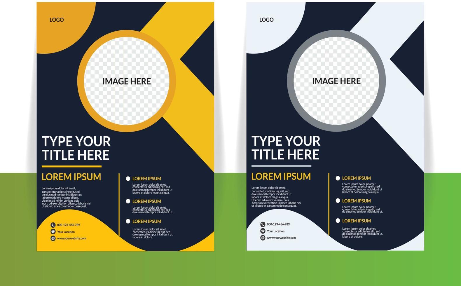 Business flyer design template vector