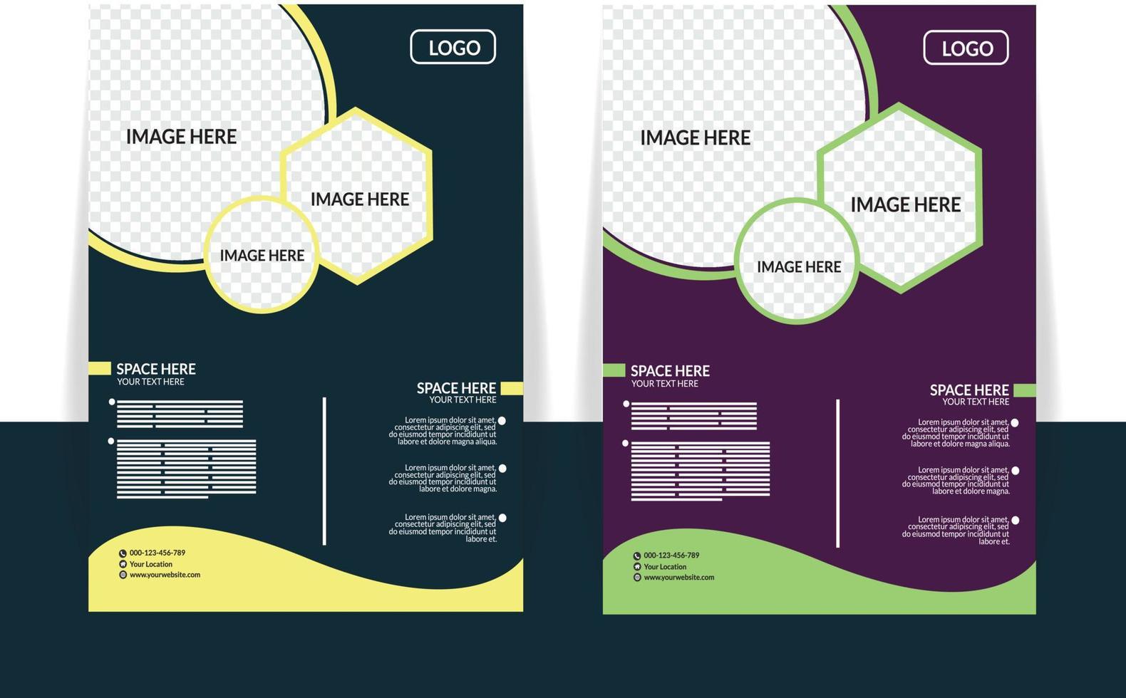 Business flyer design template vector