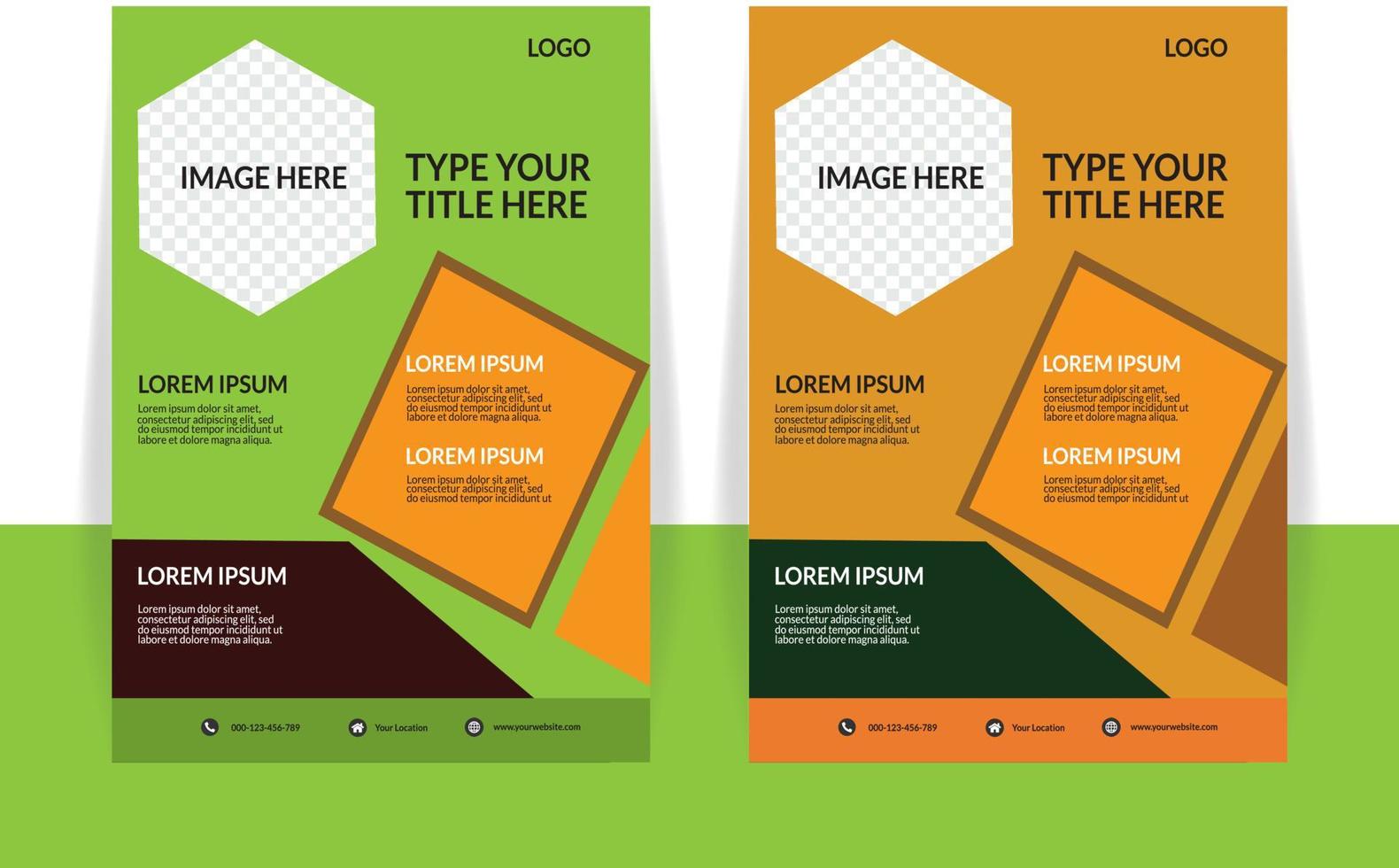 Business flyer design template vector