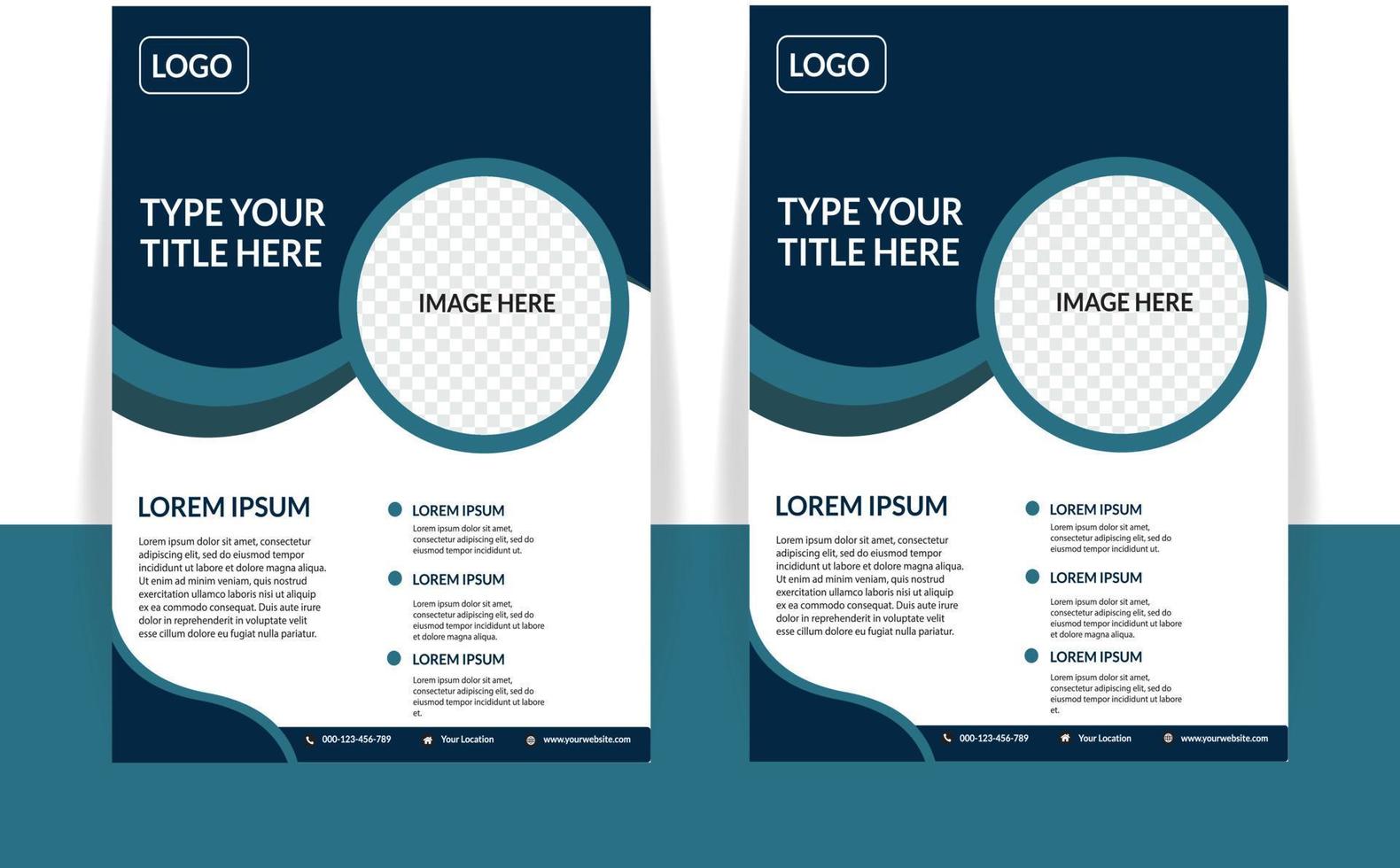 Business flyer design template vector