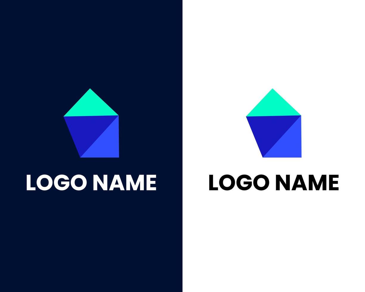 home mark modern logo design template vector