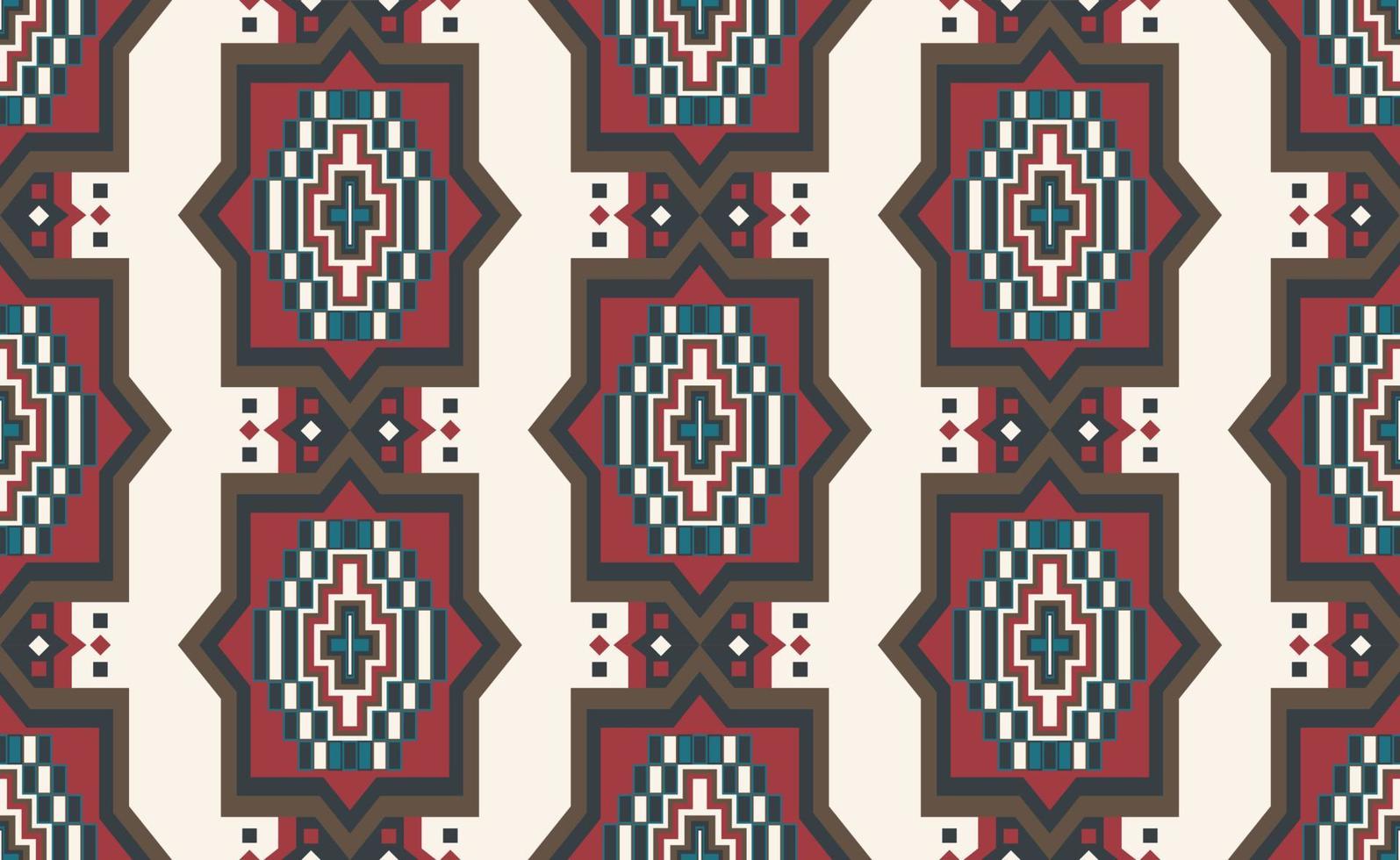 Ethnic arabesque geometric pattern. Vintage ethnic geometric shape seamless pattern background. Geometric oriental fabric, textile, interior decoration elements, upholstery pattern. vector