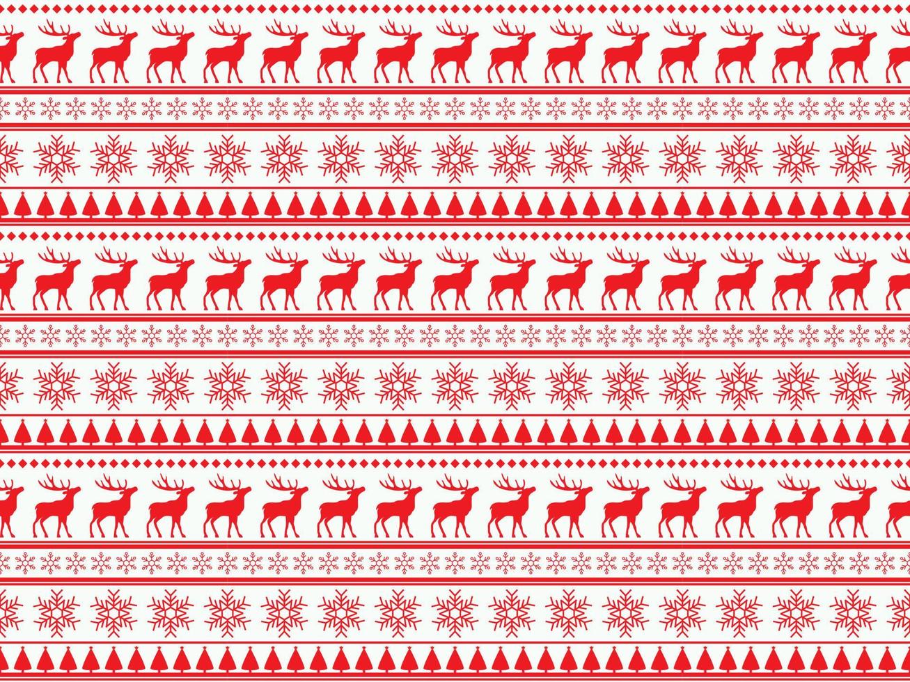 winter seamless tribal background merry christmas new year ornament pattern vector template season