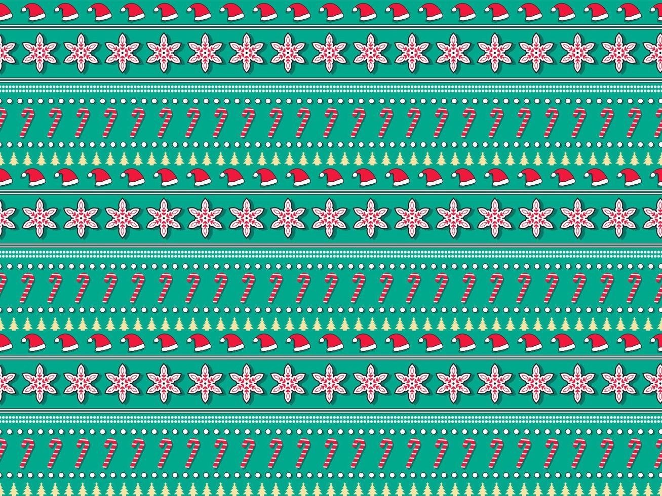 winter seamless tribal background merry christmas new year ornament pattern vector template season