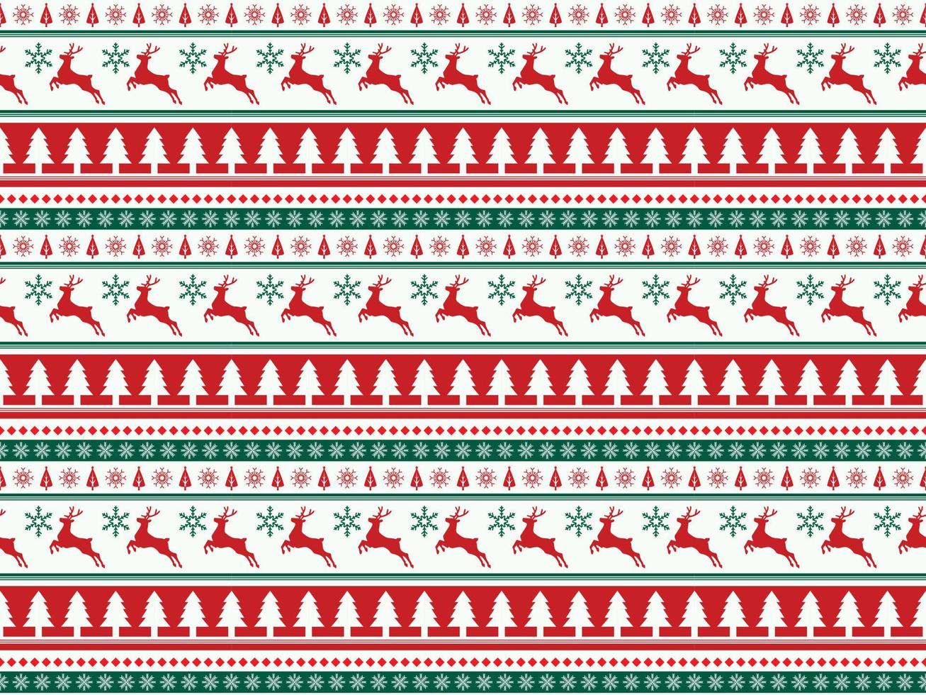 winter seamless tribal background merry christmas new year ornament pattern vector template season