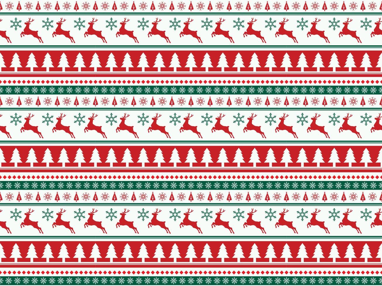 winter seamless tribal background merry christmas new year ornament pattern vector template season