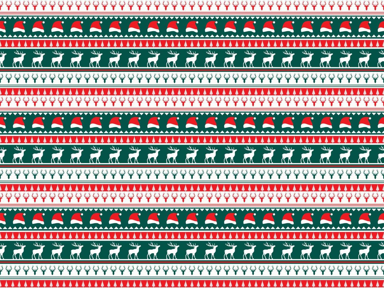 winter seamless tribal background merry christmas new year ornament pattern vector template season