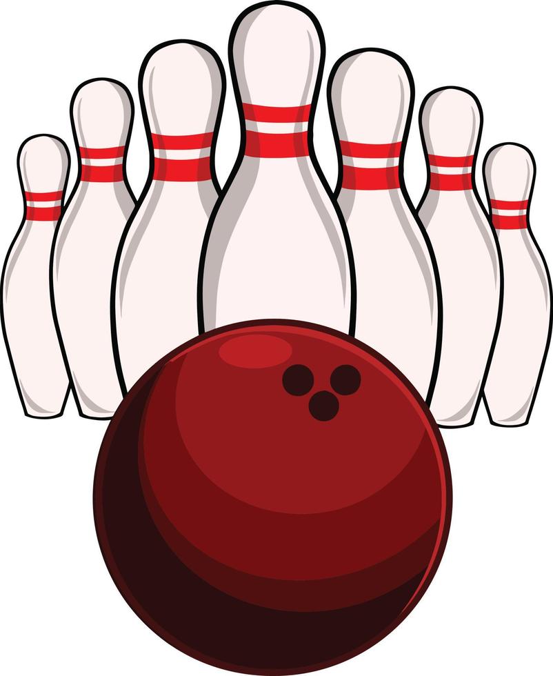 bowling pin sport vector