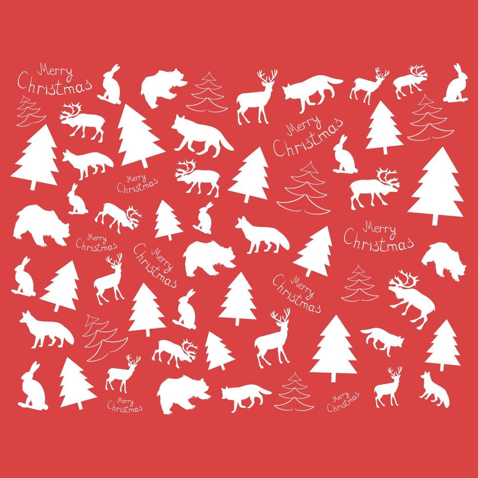 Christmas,Christmas background with deers vector