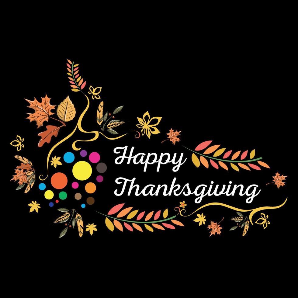 Give Thanks Happy Thanksgiving Day vector t-shirt design that are perfect for coffee mug, poster, cards, pillow cover, sticker, Canvas design, and Musk design.