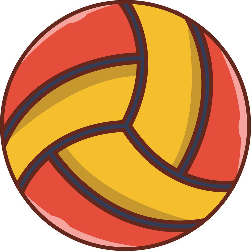 ilustración vectorial de voleibol en un fondo. símbolos de calidad premium. iconos vectoriales para concepto y diseño gráfico. vector