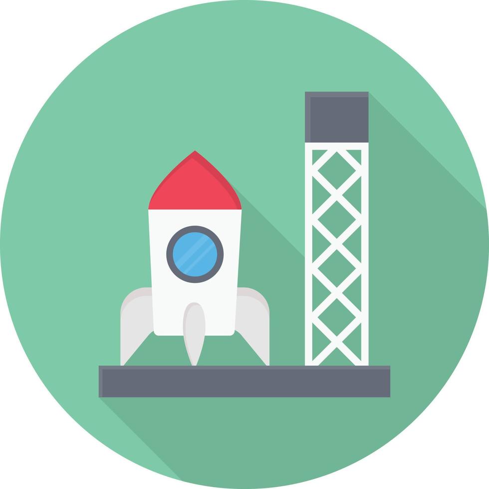 ilustración de vector de torre de cohetes en un fondo. símbolos de calidad premium. iconos vectoriales para concepto y diseño gráfico.